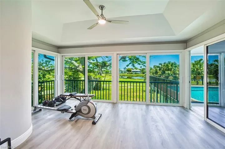 bonus extended sunroom from the primary bedroom, great for a work out area.