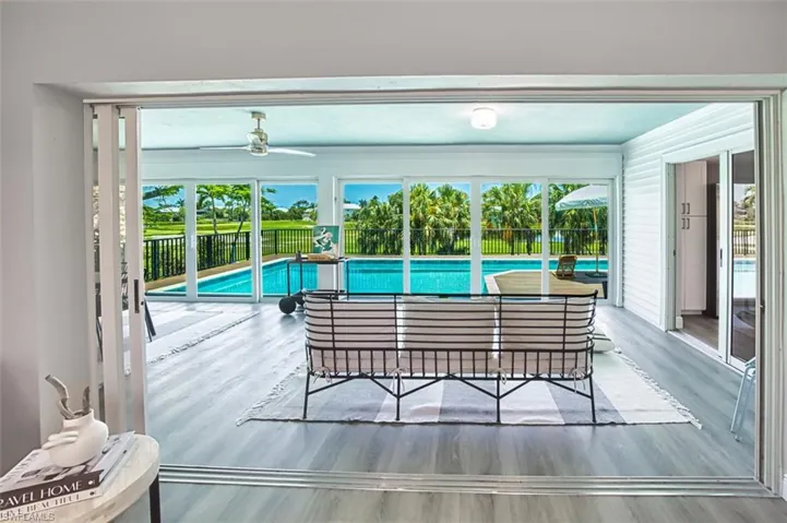 Raised pool to enjoy right outside our sunroom