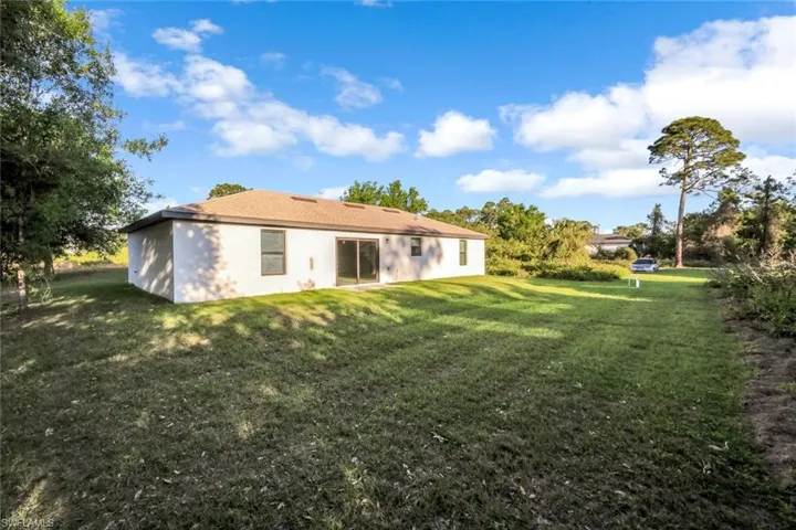 large grassy yard