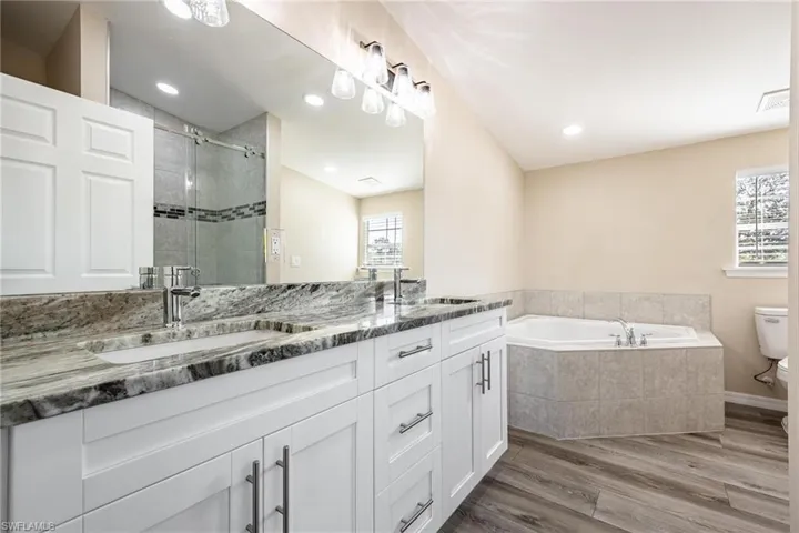 Quality Finishes in Large Guest House Bathroom