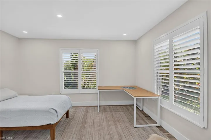 Bedroom in guest quarters.