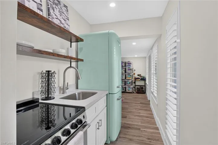 Kitchen in guest quarters.
