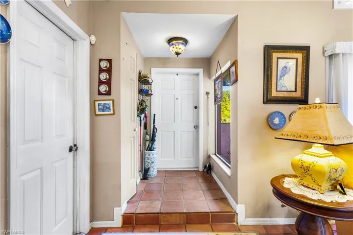 View of tiled entrance foyer