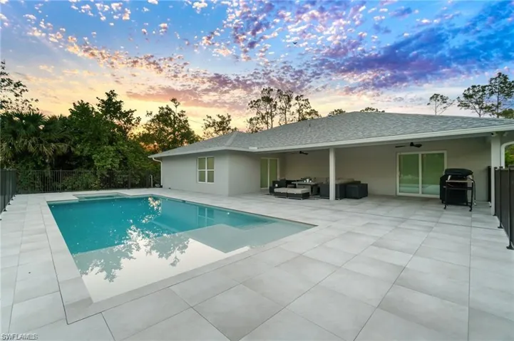 Imported pavers from Italy, new saltwater pool and spa with electric heater, lights and Aqualink system.