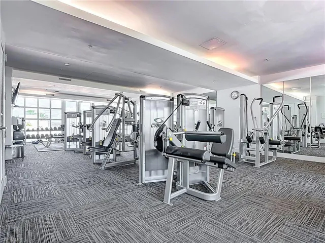 State of the art gym fully equipped on amenities floor (4th)