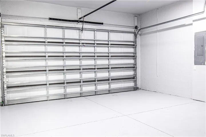 Garage with electric panel