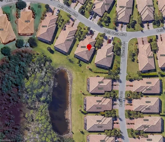 Aerial overview of property's location