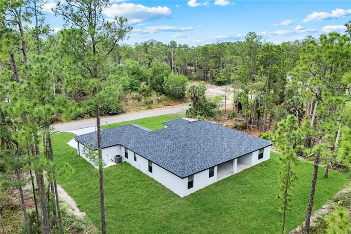 View from above of property