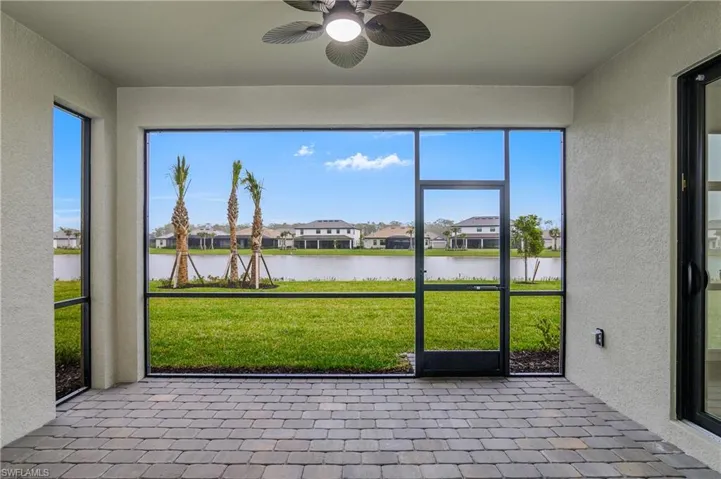 The back yard is large with plenty of room for a pool, and includes professional landscaping.