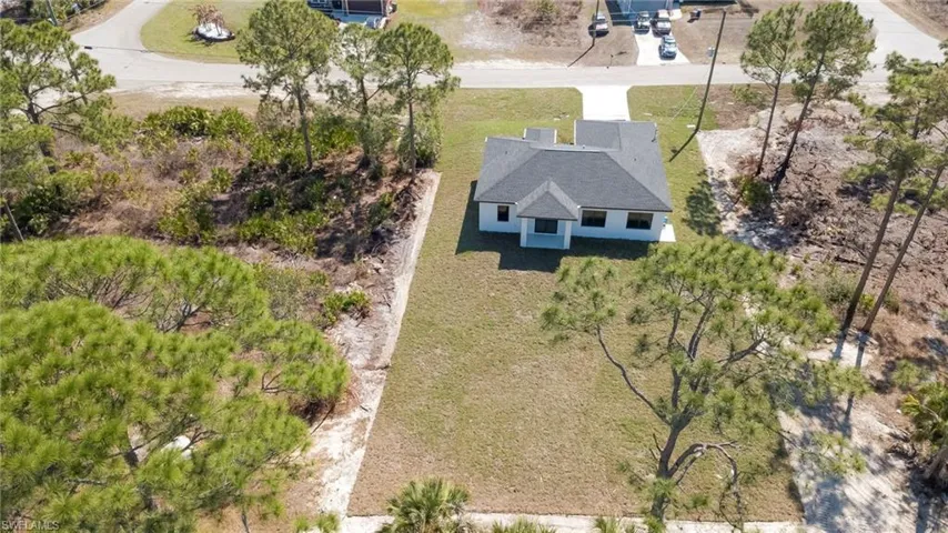 View from above of property