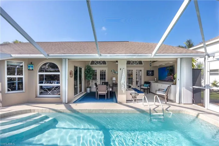 Rear view of property
