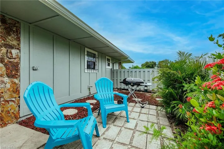 View of patio featuring area for grilling