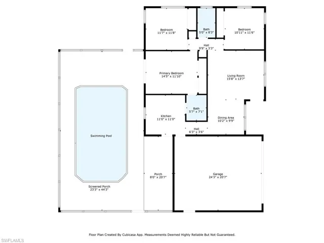 View of floor plan / room layout with dimensions