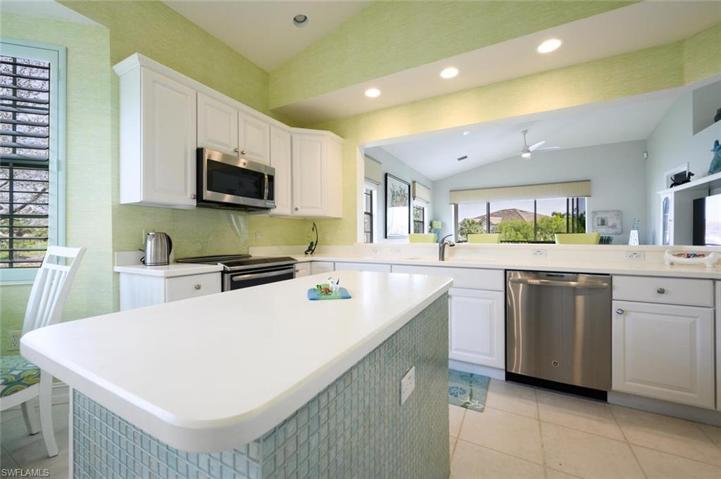 Nice size Island with Tile Accent.