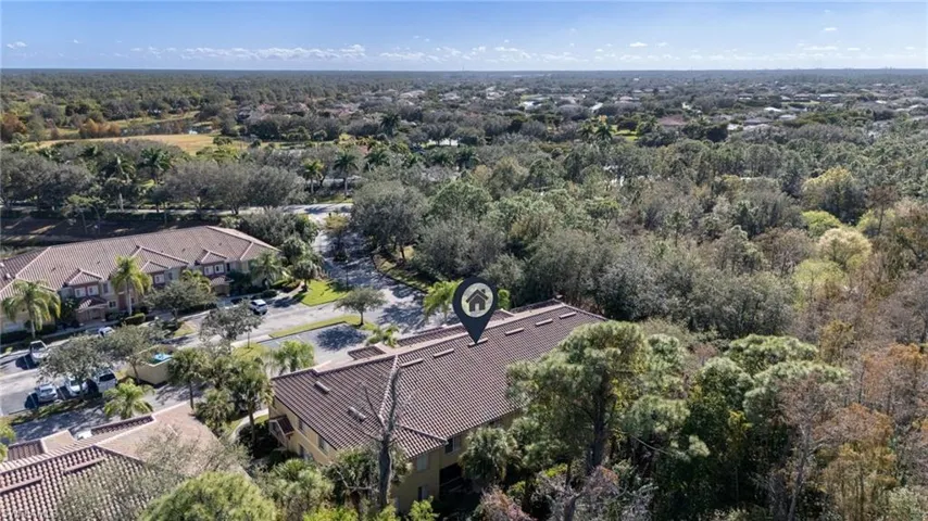 Aerial view of property's location