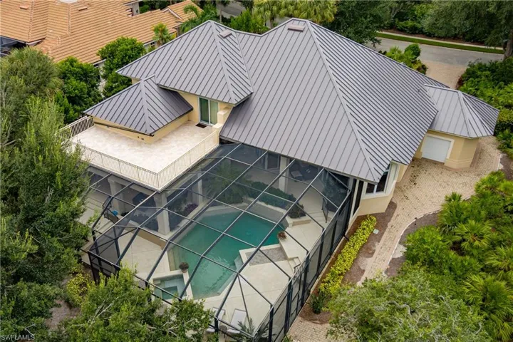 View from above of property