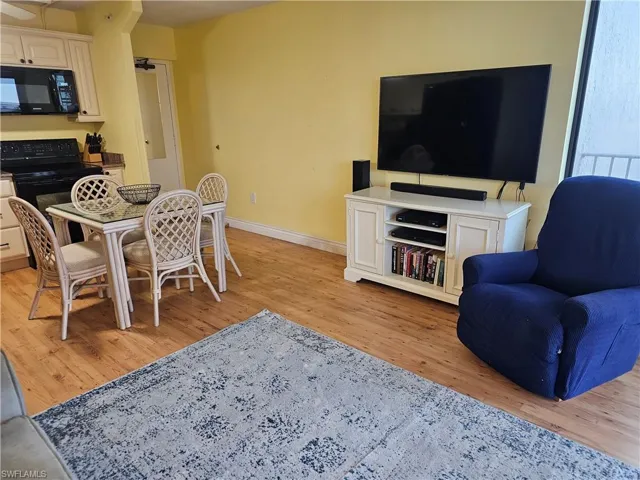 Dining area featuring light hardwood / wood-style floors