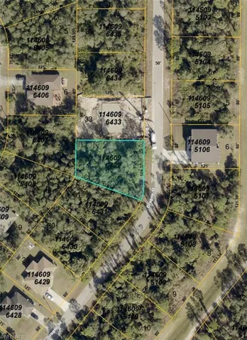 Map of property location featuring property parcel outlined
