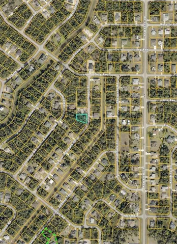 Aerial view of property's location