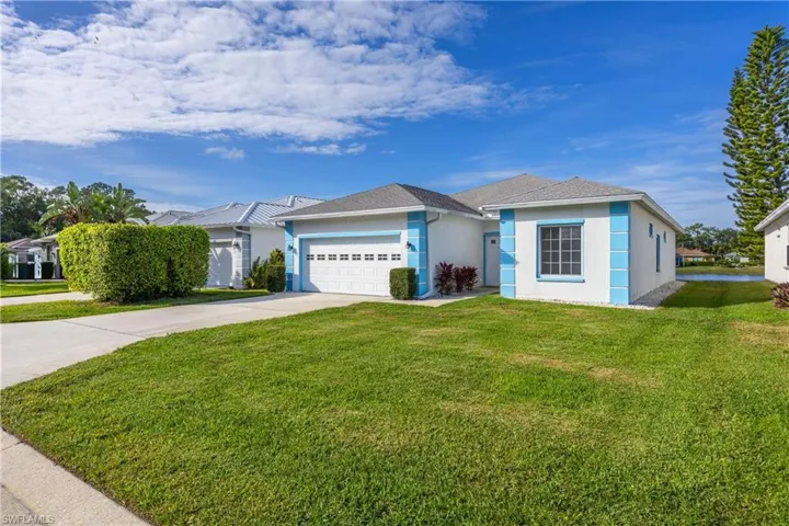 Ranch-style house with fresh paint and new sod, concrete driveway