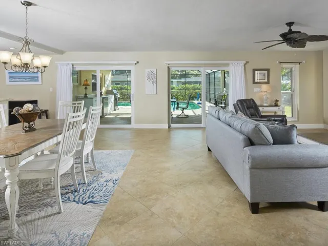 Access the pool from the main living area.