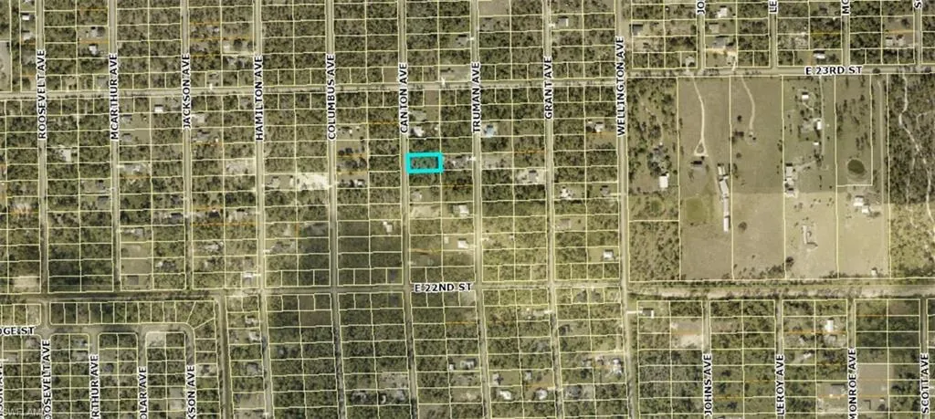 Aerial view of property's location