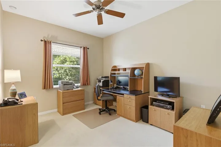 Guest bedroom currently used as an office