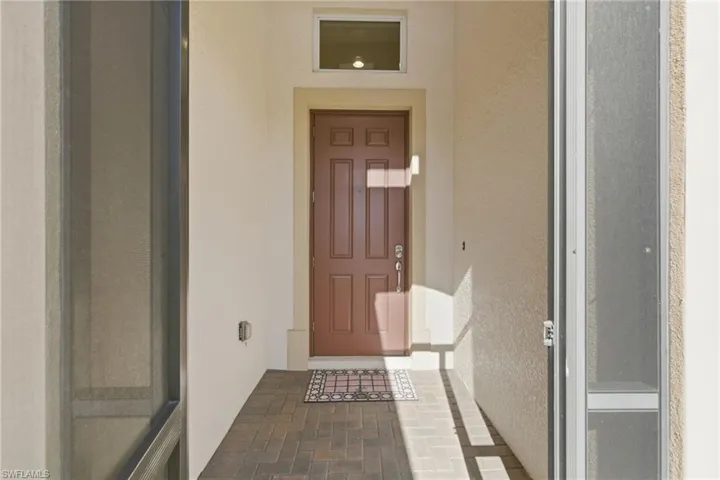 Screened entry