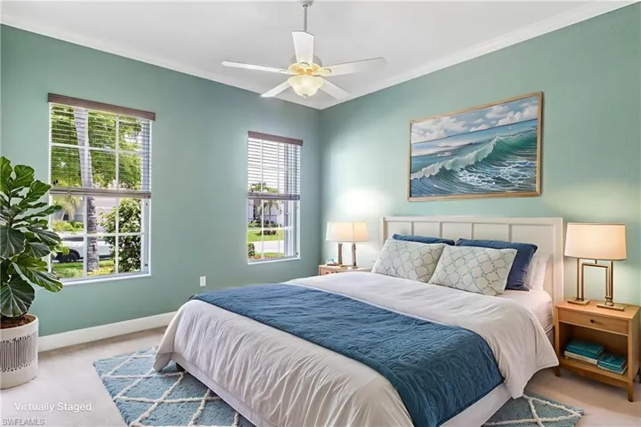 Virtually staged as a bedroom - plenty of room for a closet.