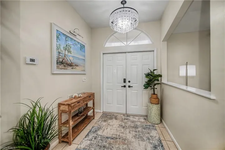 front entry from inside home