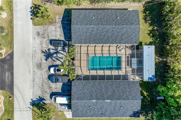 Drone / aerial view of property