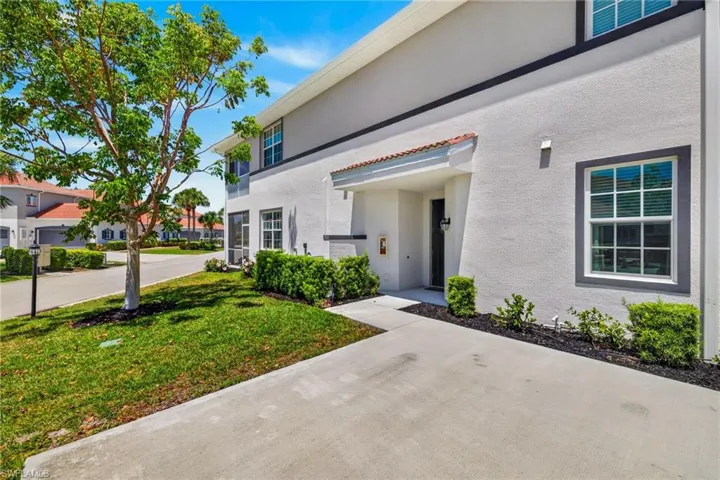 Stucco exterior with contrasting trim accents