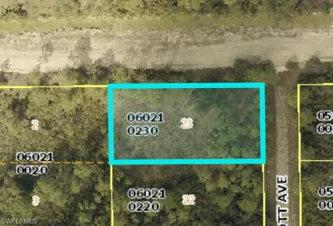 Aerial overview of property's location