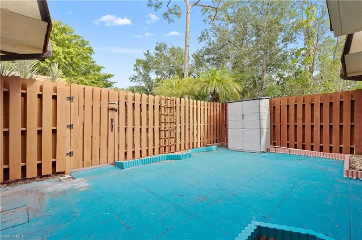 View of patio / terrace featuring a gate