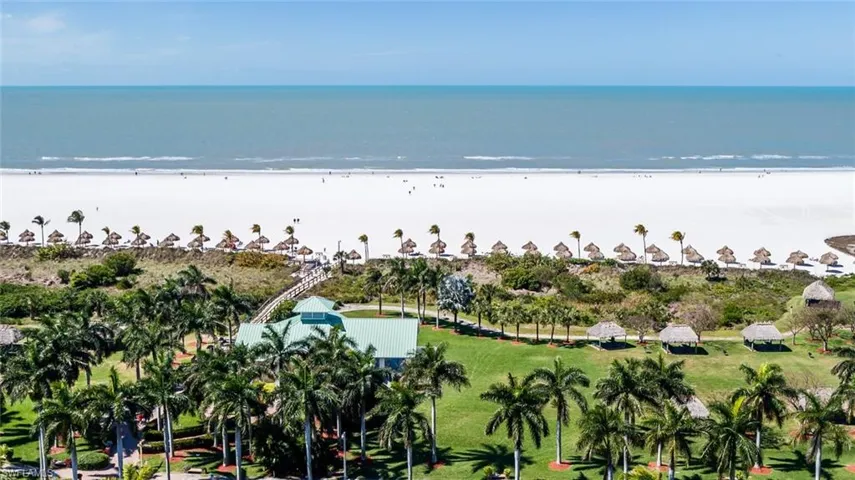Birds eye view Residents beach