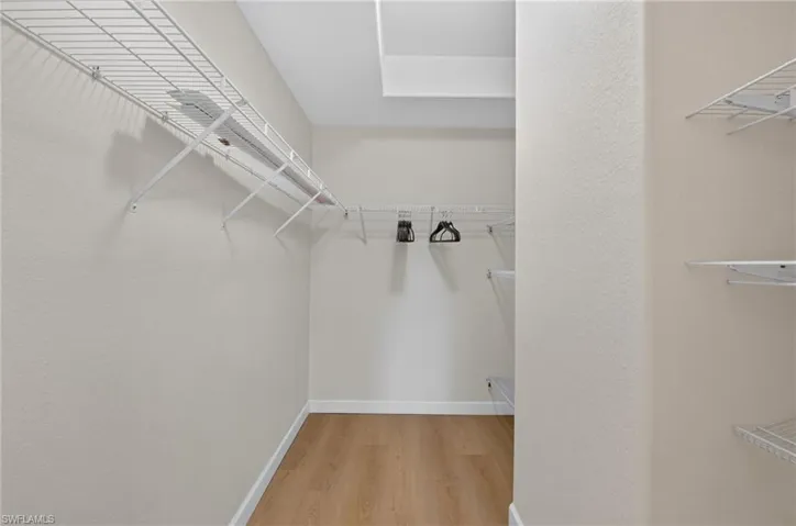 Primary closet