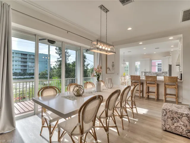 Dining/Living area opens onto the balcony