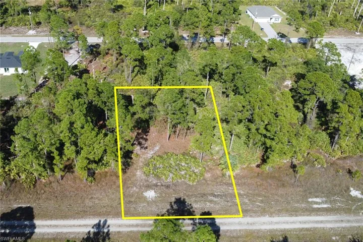 View of property location with property boundaries highlighted
