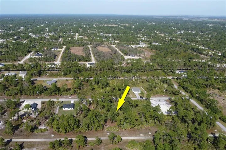 Aerial overview of property's location