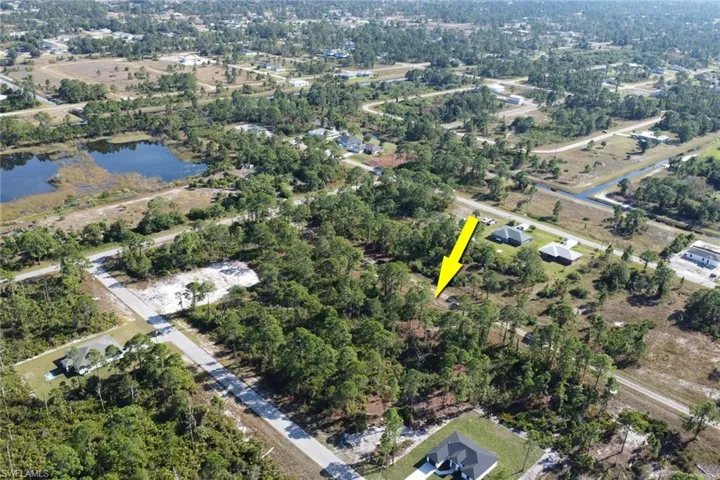 Aerial overview of property's location