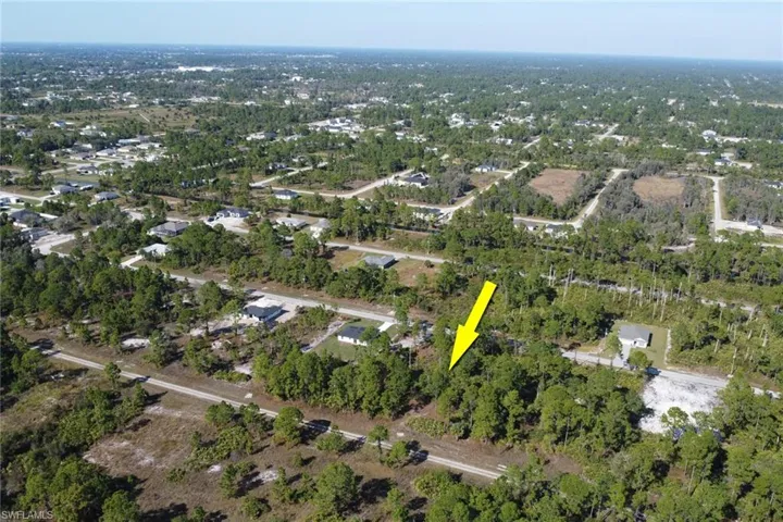 Aerial overview of property's location