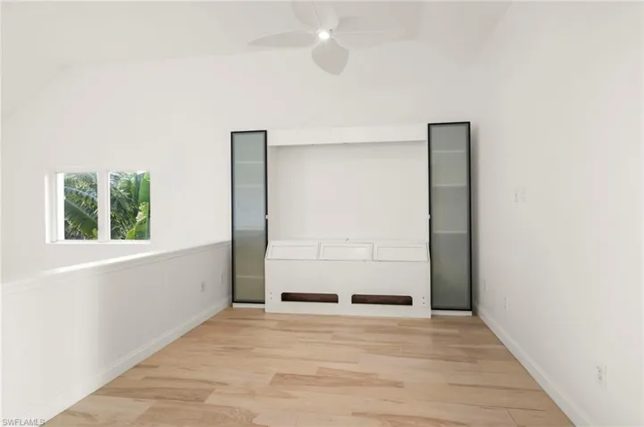 Built-in custom headboard / storage space