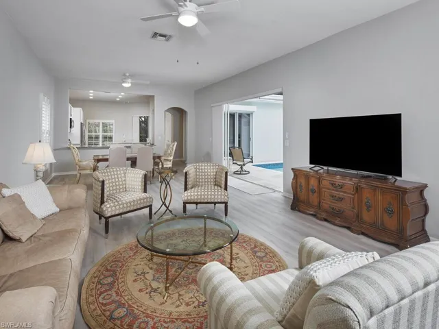 Currently furnished living room