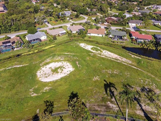 Rear private view - retention pond underway