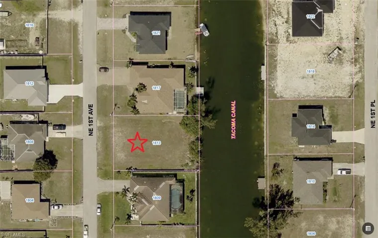 Aerial overview of property's location
