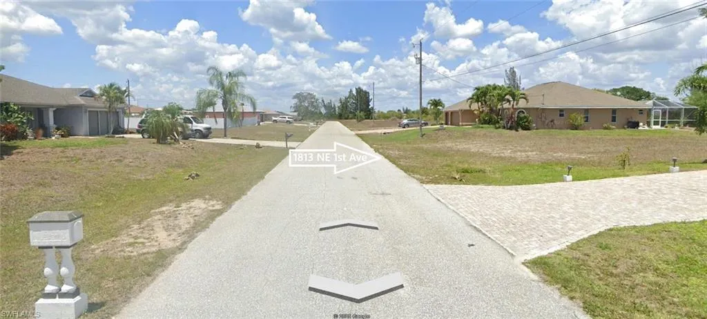 View looking up street
