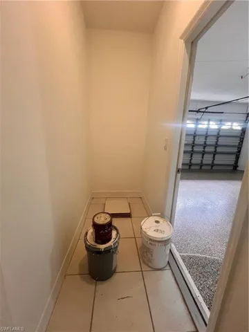 Storage closet in garage