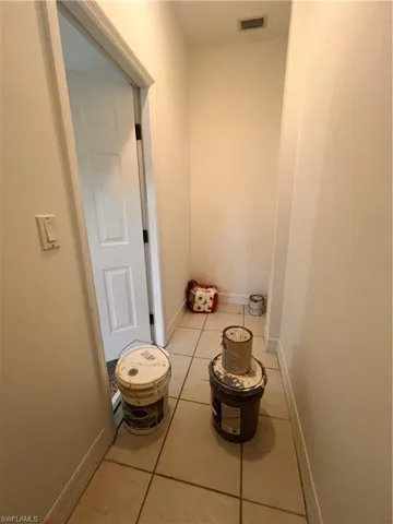 Storage closet in the garage