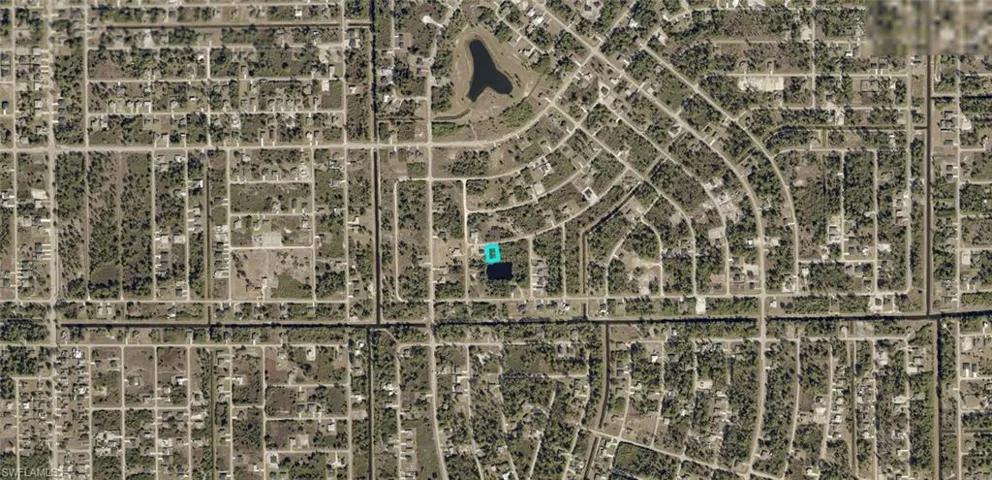 Aerial Map. Representing the site boundary and geographic coordinates of the property