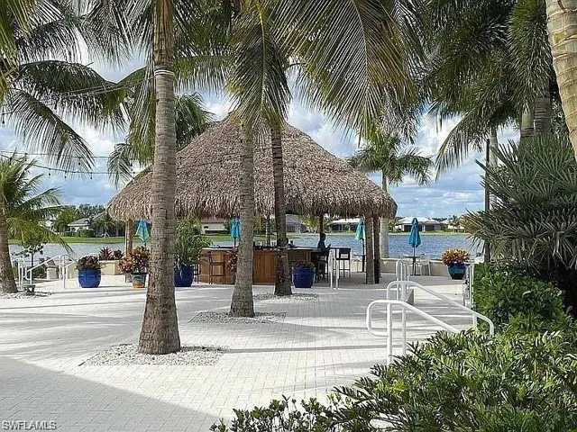 View of property's community with a water view